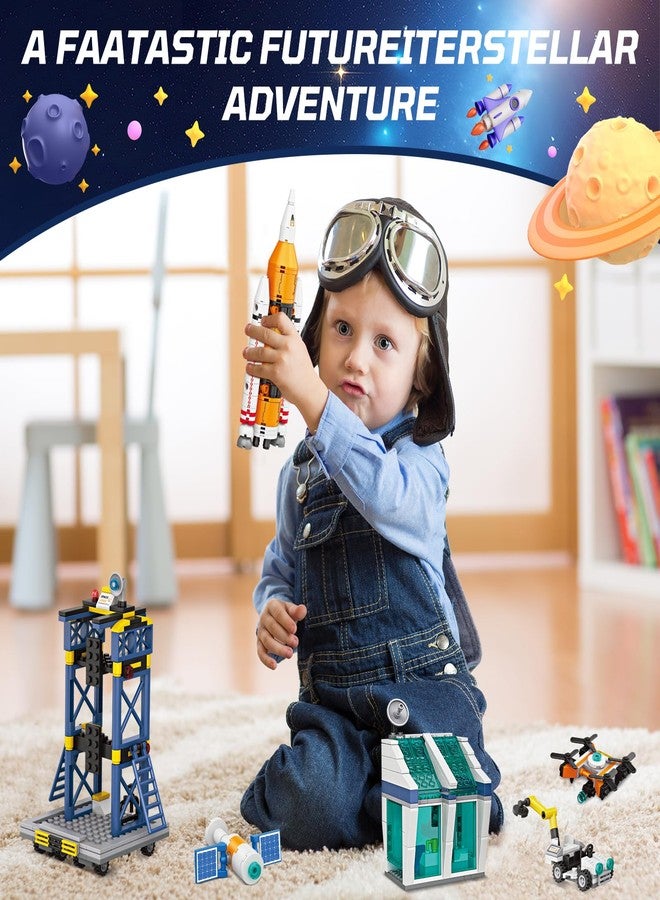 Sciencow Exploratory Building Blocks Set: 461PCS Rocket, Space Shuttle, Moon Buggy, and Satellite Kit - STEM Learning with Space Capsule - Ideal for 6-12 Year Old Boys - Image 3